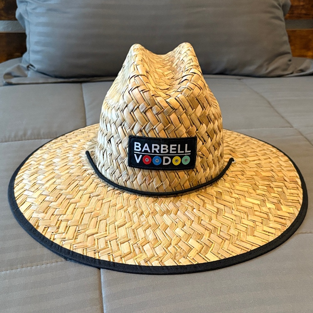 Barbell Voodoo Straw Sun Hat with Rubber Duckies